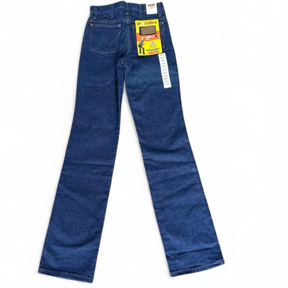 NWT Wrangler ProRodeo Cowboy Cut Jeans feature rigid indigo denim, 26 waist